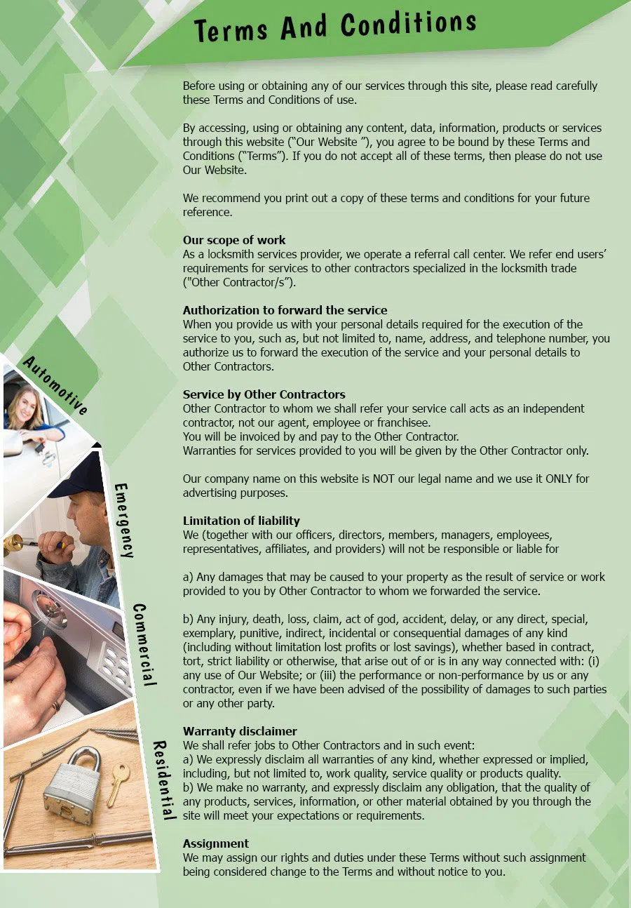 Lock Safe Services Attleboro Falls, MA 508-203-6662 - TermsAndConditions-2